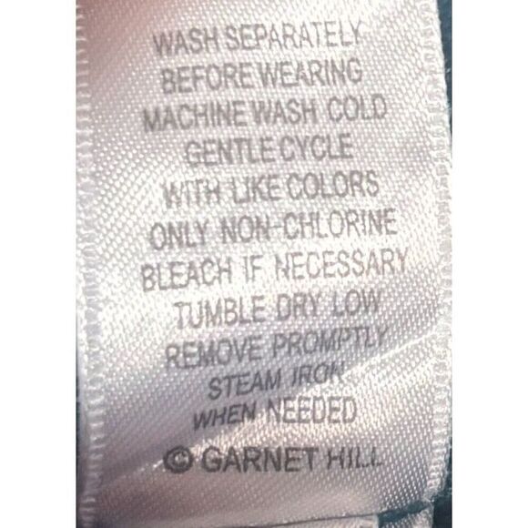 Garnet Hill Shirt Shift Dress Size 6 Sleeveless 100% Linen Button Up Coastal - Picture 6 of 8